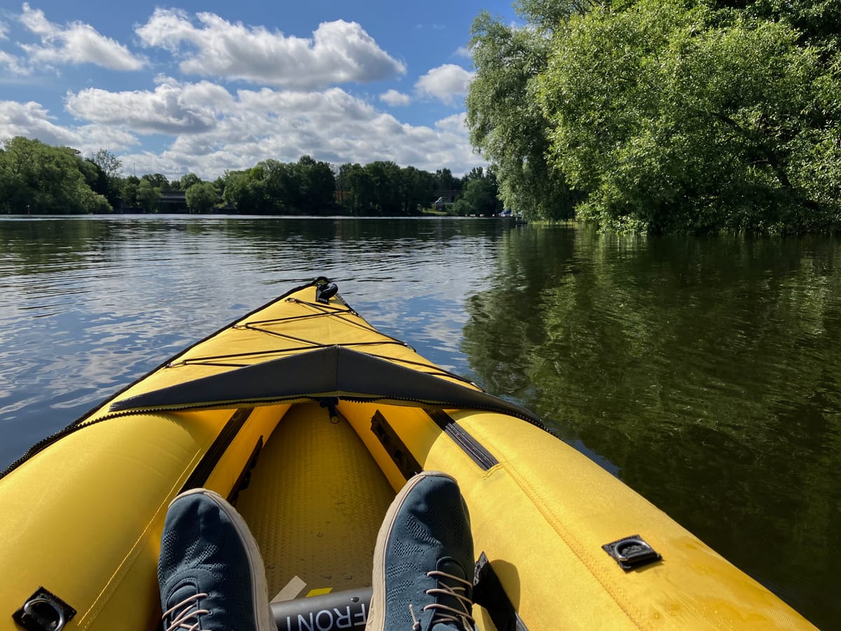 Paddling från Fittjaviken till Tullingesjön